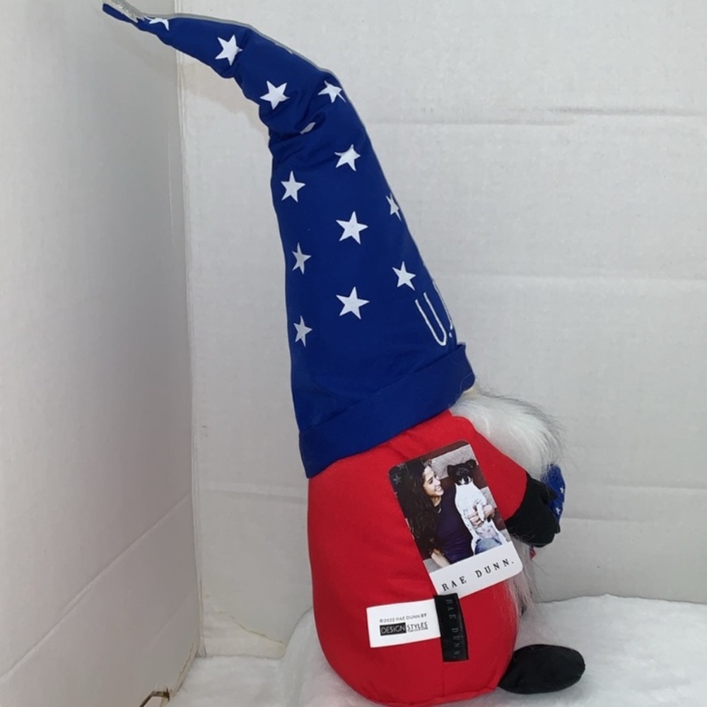 πΊπΈ RAE DUNN Patriotic Gnome & GNOME OF THE BRAVE Tabletop Decor NWT - Picture 6 of 15